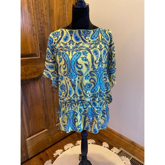 Apt 9  2 Piece Blouse & Cami Plus Size XL  16 - 18 Flowy and cool for hot months - Picture 5 of 10